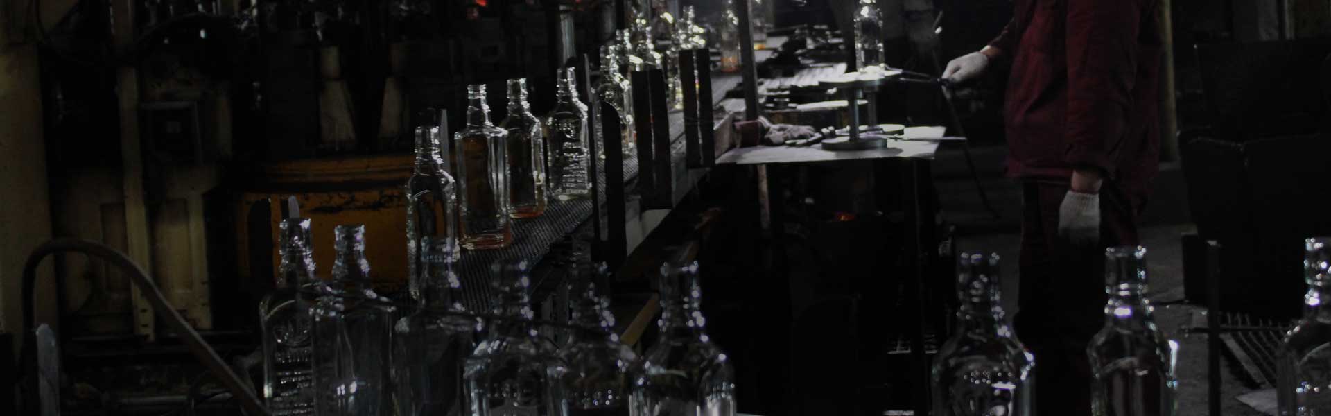 Garrafas de licor de vidro