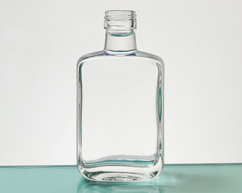 Frasco Retangular 100ml Garrafa de Tequila de Flint Branco Extra
