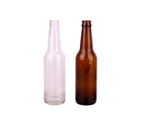 Garrafas de cerveja redondas coloridas de 330ml marrom