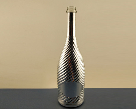 Garrafas de vidro de champanhe de ouro de luxo 750ml