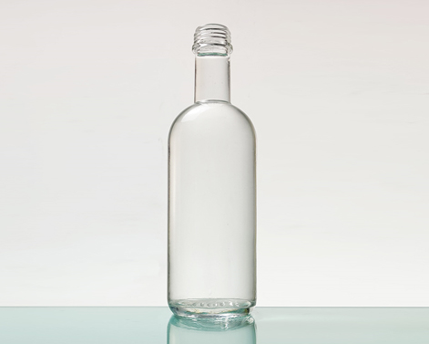 Garrafa de uísque de galss de alta forma redonda 500ml