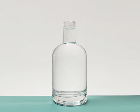 Garrafas de licor de sílex extra branco redondo 50cl para tequila