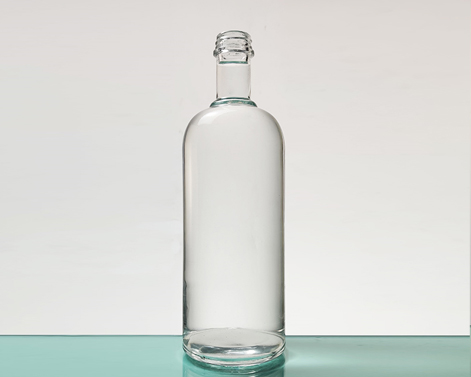 Garrafa de Vodka 500ml de vidro de alta sílex de forma oval