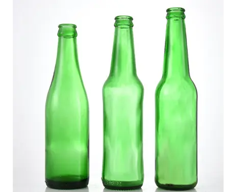 Garrafa de cerveja de vidro verde 0.33l