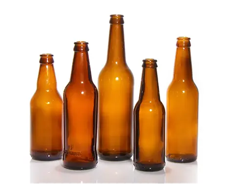 Garrafa de cerveja de cor marrom redonda 500ml
