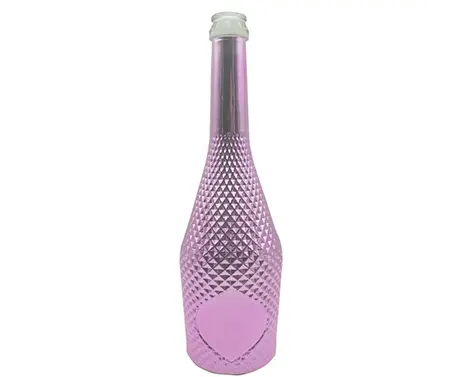 Garrafa de champanhe galvanizada em relevo de moda 75cl