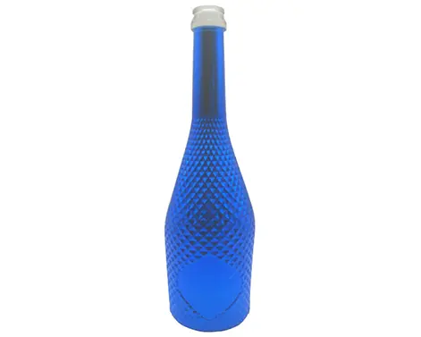 75cl Nova garrafa de champanhe azul brilhante