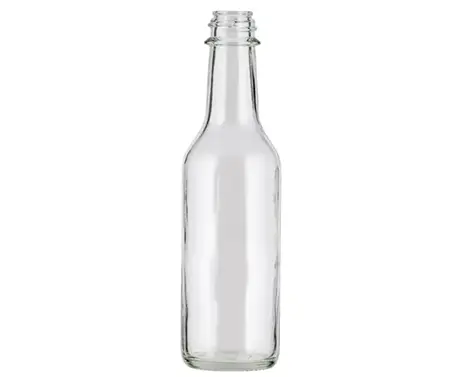 250ml de molho de sílex redondo garrafa de vidro