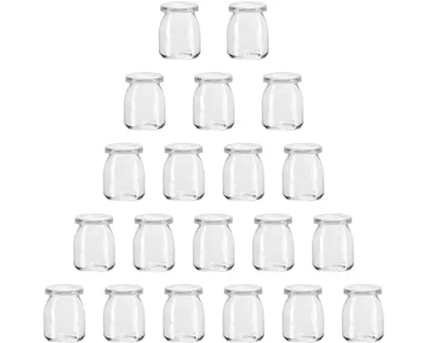 Jarra de iogurte de vidro de sílex 100ml normal