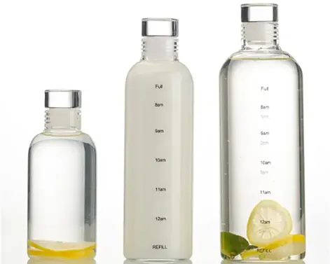 750ml Extra Flint Cristal Cor Primavera Garrafa de Vidro de Água