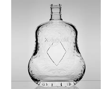 Garrafa de conhaque de sílex extra branco de forma única de 1.5L 1500ml