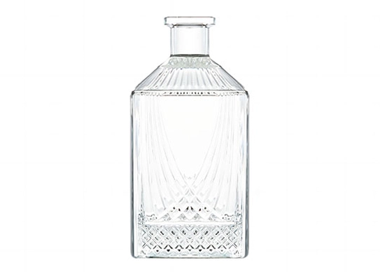 Extra Branco Flint quadrado 750ml de vidro Vodka Rum Bourbon Garrafas de Tequila