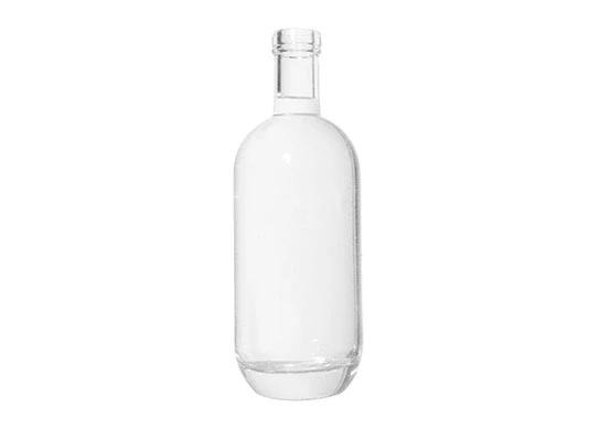 Recipiente de vidro premium de 750ml apresentando a verdadeira cor dos espíritos