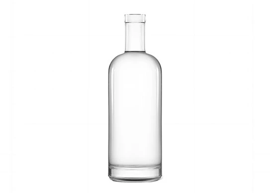 Recipiente de vidro branco extra de base grossa redonda 75cl Garrafas de licor