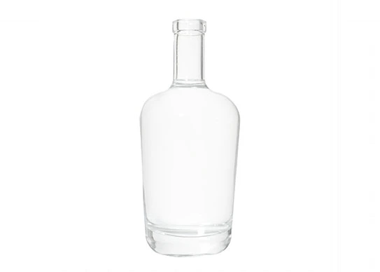 Garrafas de bebidas espirituosas artesanais novo design 750ml garrafas de vidro extra branco