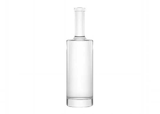 Garrafas de bebidas espirituosas distintivas 750ml, garrafas de vidro de embalagem de vodka de forma redonda