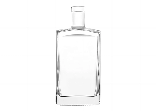 Garrafas de licor em forma de retângulo de 750ml garrafas de uísque de marca Super Flint