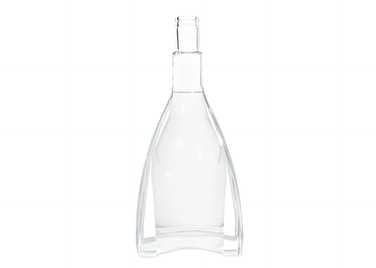 Garrafas de vidro de edição limitada com design exclusivo de garrafas de licor pesado de 750ml