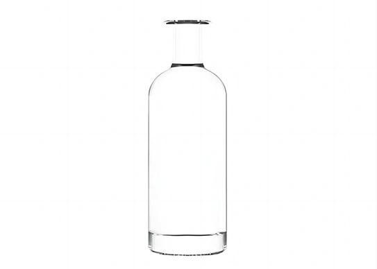Garrafa de vidro premium de 700ml com base pesada para lábios 70cl garrafa de uísque ou gin