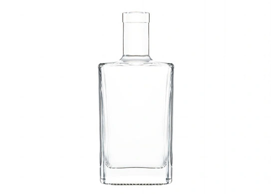 700ml garrafa de vidro quadrado T-cork top embalagem de álcool