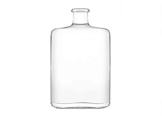 Garrafa de álcool 70cl Forma Oval Frasco Super Flint Vidro