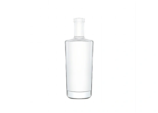 Garrafa de vidro de licor 700ml Top de cortiça de forma redonda