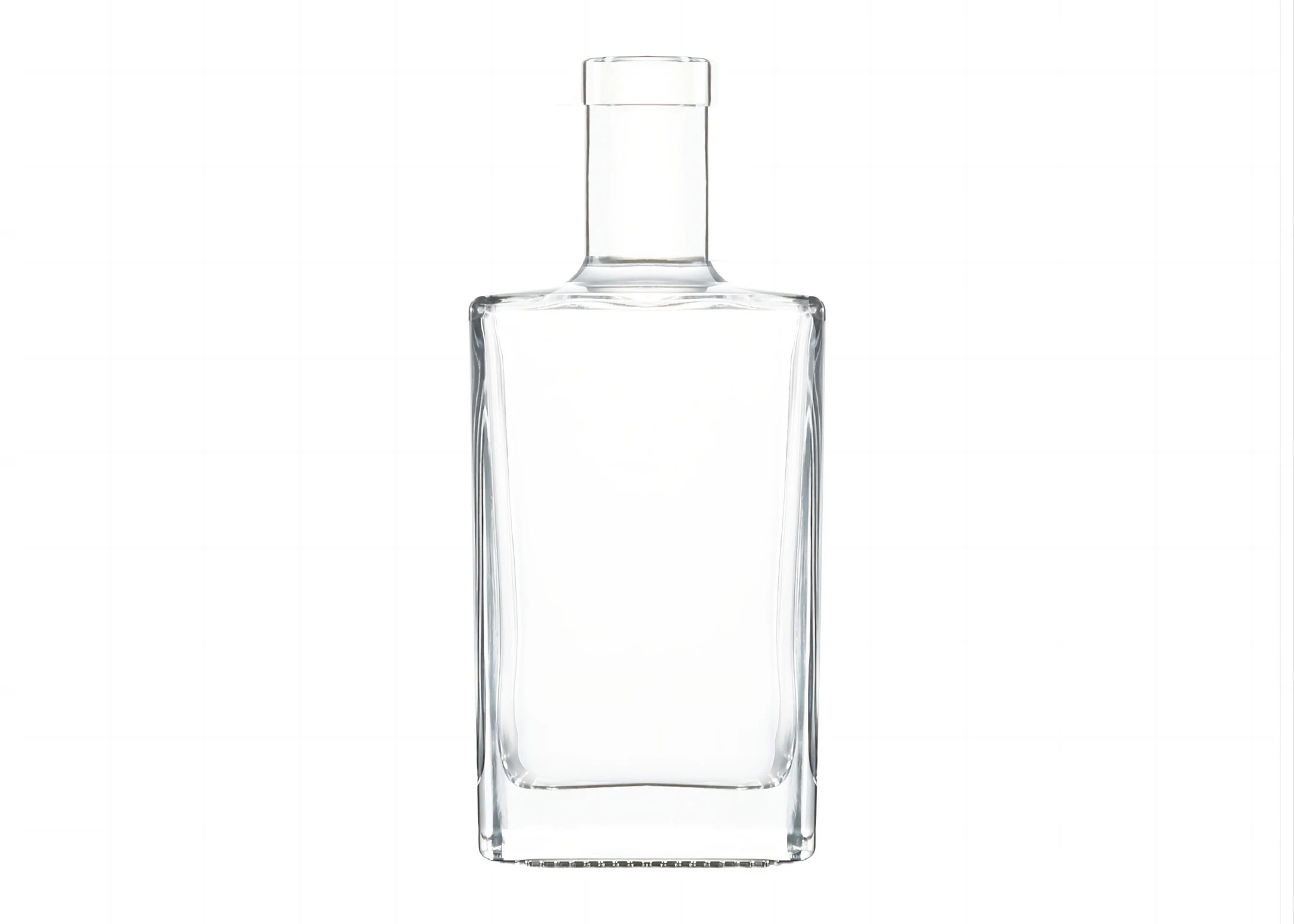 Garrafa de Gin 500ml Decantador de vidro de sílex de embalagem premium