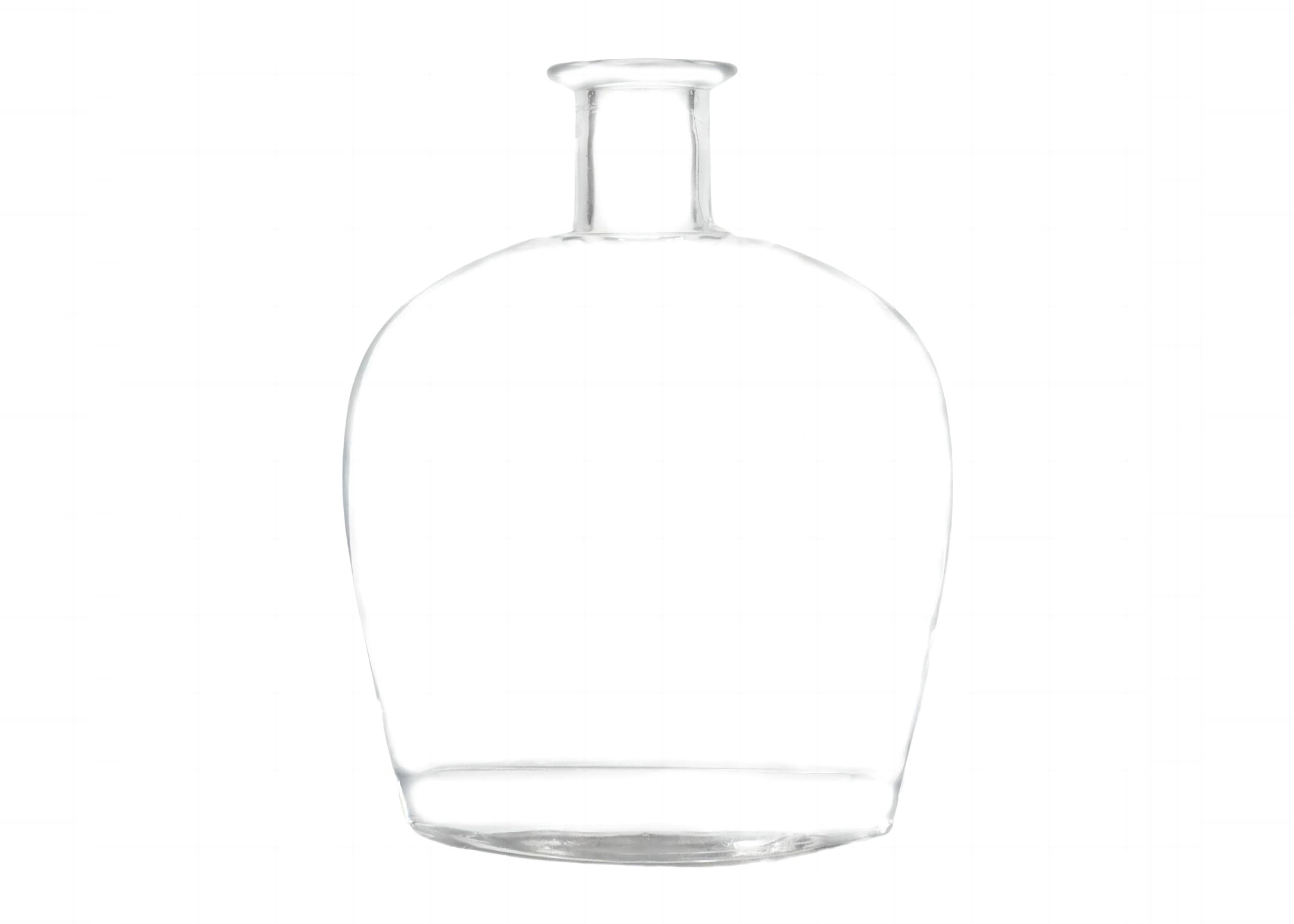 Garrafa de vidro de conhaque 500ml vazia