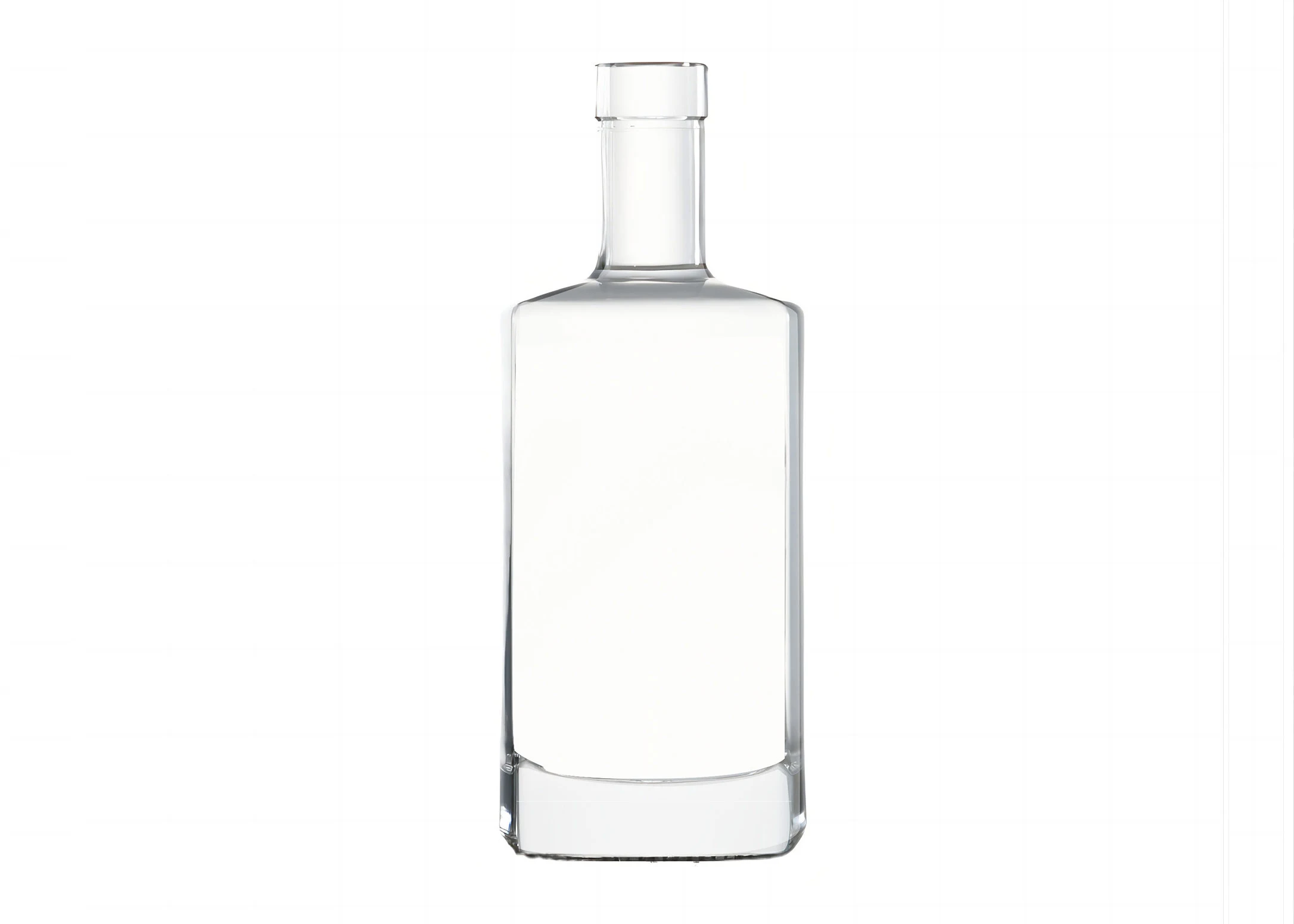 500ml Espíritos Quadrados Garrafa Placa Acabamento