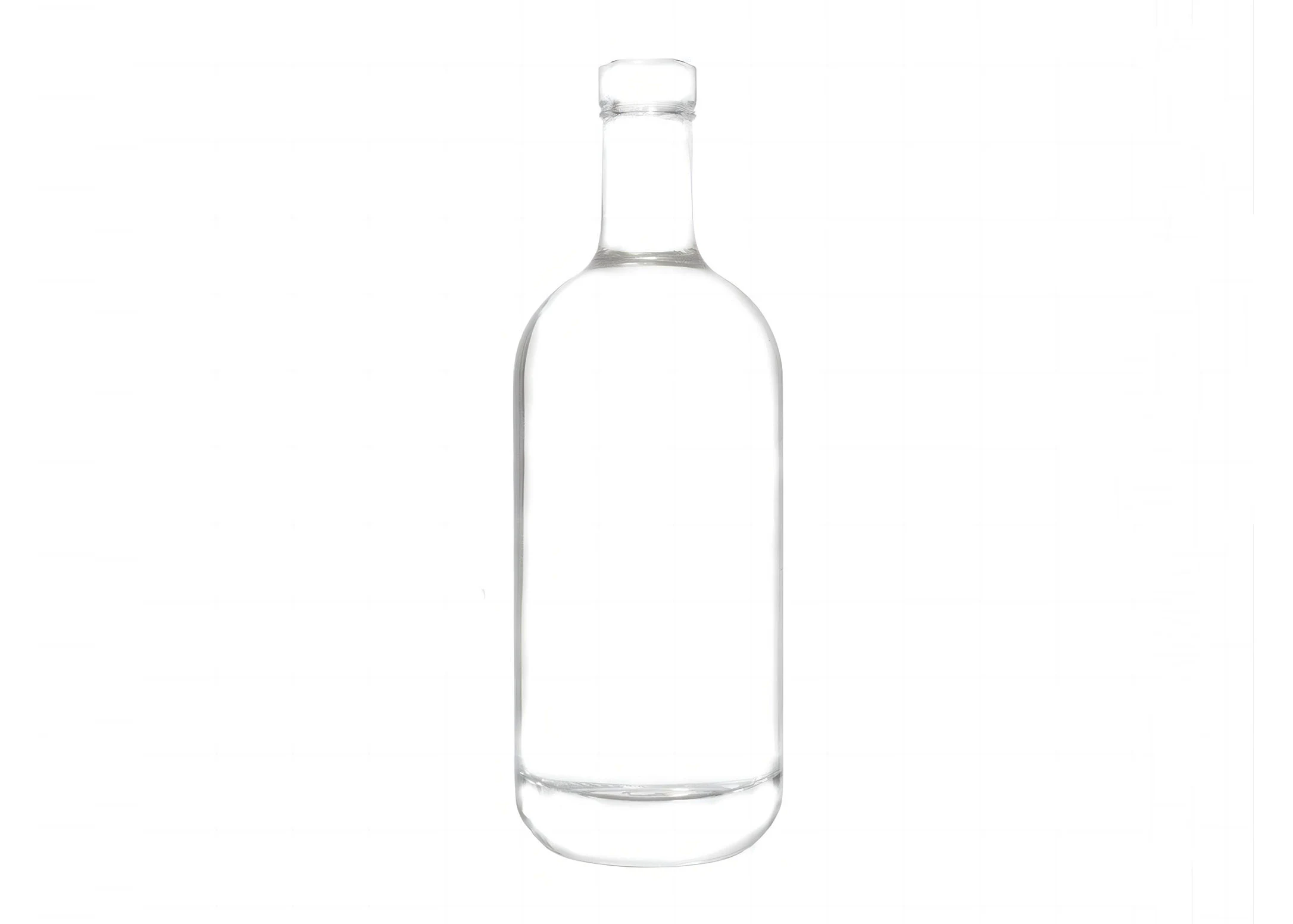 Embalagem de garrafa de gim 500ml acabamento extra de barra de sílex