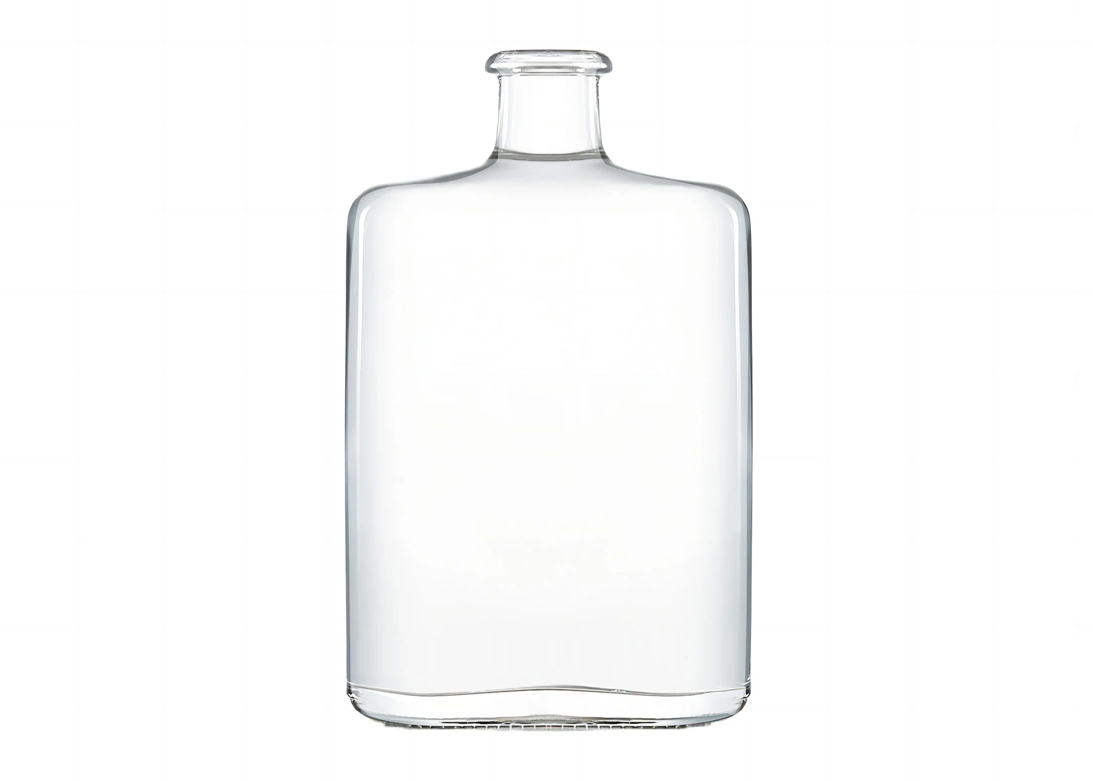 Embalagem de Gin Garrafa de vidro vazia 500ml tamanho forma oval