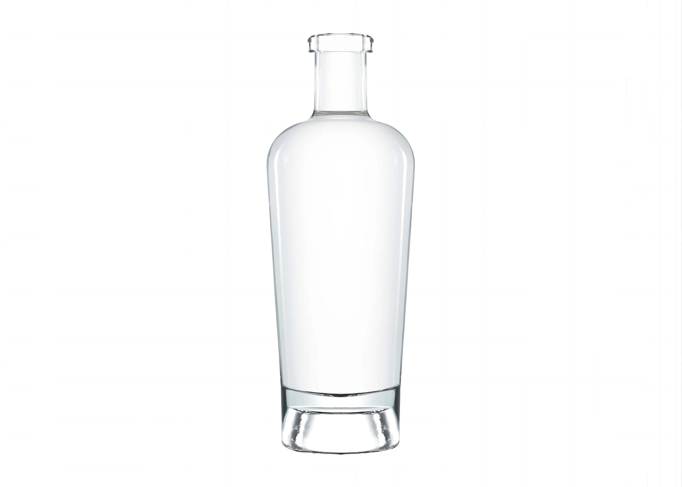 Novo design 500ml garrafa de álcool embalagem de vidro