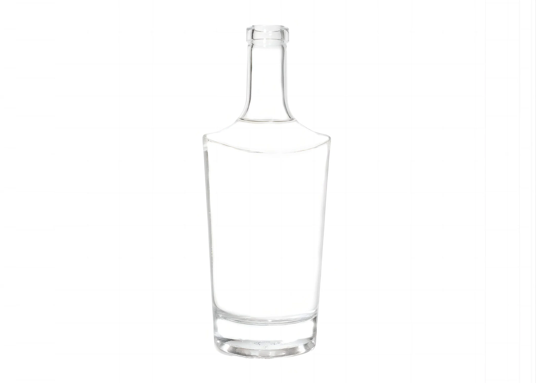 Garrafa de vidro de 500ml de design de ombro especial
