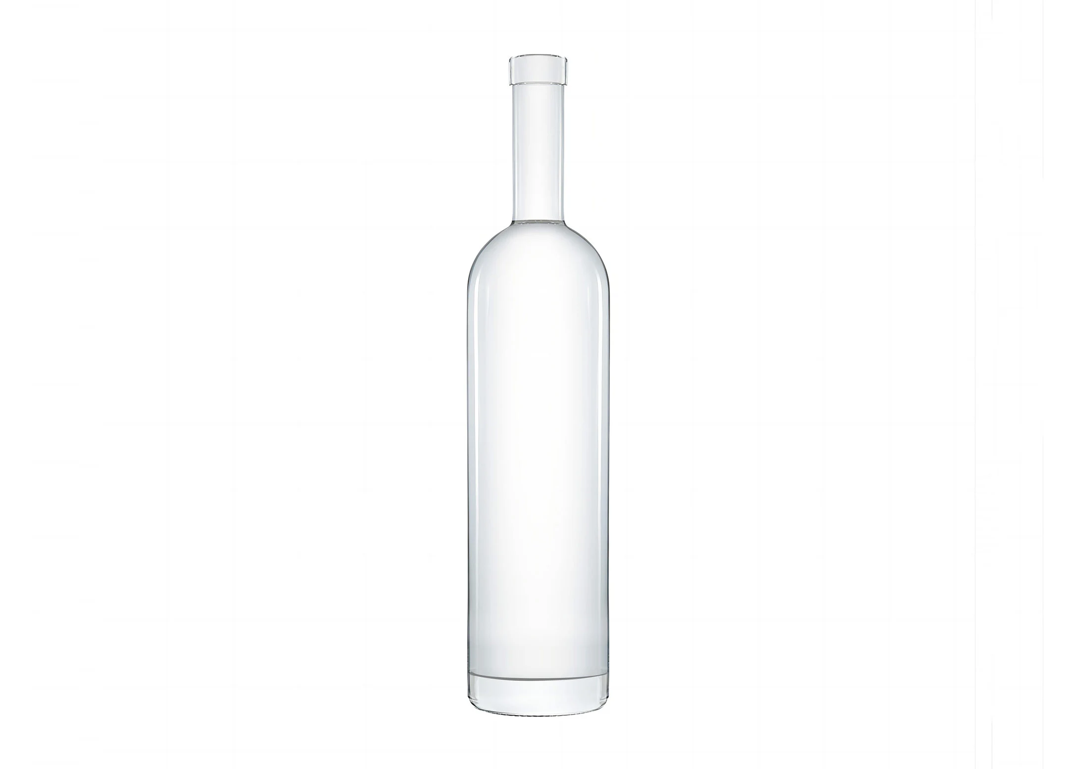 Cilindro alto 500ml garrafa de vidro vodka Bar Top