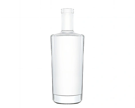 1000ml de cristal redondo garrafa de vidro Gin licor embalagem