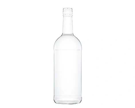 Embalagem de garrafa de vidro de alta linha redonda de 1000ml