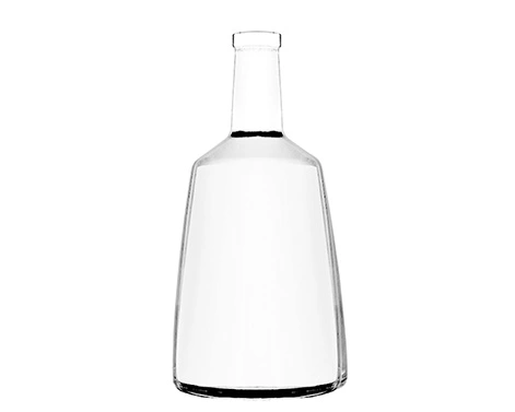 Novo design 1000ml de embalagem de garrafa de rum clara redonda