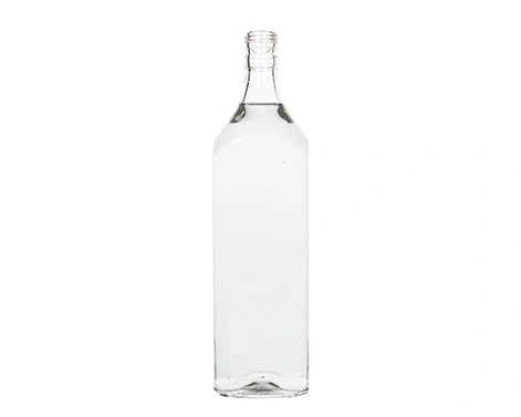 Garrafa de licor de vidro quadrado 1000ml Ropp Cap