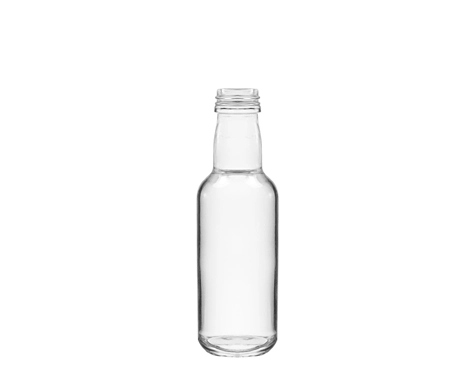 Garrafa de Gin redonda cilíndrica normal de tamanho pequeno 50ml