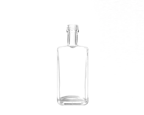 Melhor venda retangular 50ml garrafa de parafuso superior para licor perfeito para uísque e bebidas espirituosas