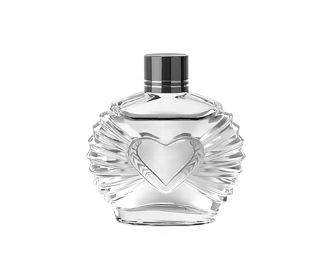 Garrafas de licor 50ml com tampas de parafuso de cristal claro e primorosamente projetado