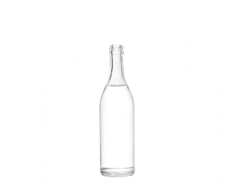 Alta qualidade 50ml garrafa de parafuso superior em material de cristal claro belo design para uísque