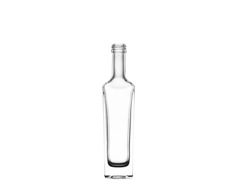 Garrafa de uísque de bolso Mininature quadrado de sílex branco extra 50ml