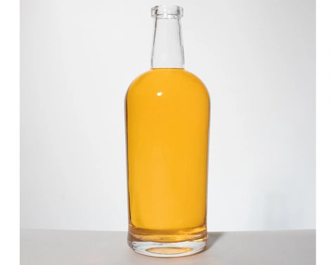 Garrafa de uísque personalizada 75cl Base de vidro pesado para atacado